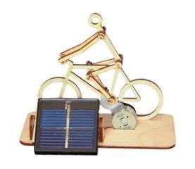 Solar Holz Radler Solarbiker mit Solarzelle Bausatz  