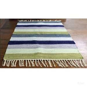  Fair Trade Striped Cotton Rag Rug