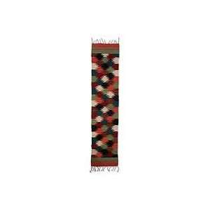  NOVICA Zapotec wool rug, Summer Stars (0.5x3.5)