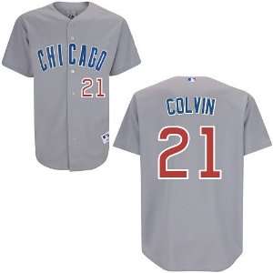  Chicago Cubs Tyler Colvin Authentic Road Jersey Sports 