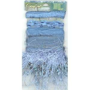  Collage Trim Light Blue By The Each Arts, Crafts & Sewing