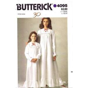   4095 Sewing Pattern Misses & Girls Nightgown Arts, Crafts & Sewing