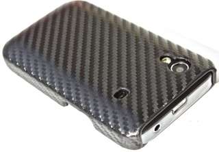 Samsung Galaxy ACE S5830 TASTBARE 3D CARBON Look hard CASE Cover 