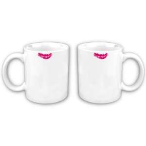  Double Sided Pink Lipstick Coffee Mug 