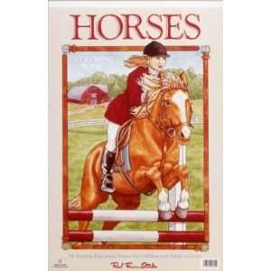 Horses Coloring Book 