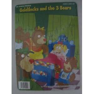 12 Piece Tray puzzle Goldilocks and the 3 Bears Toys 