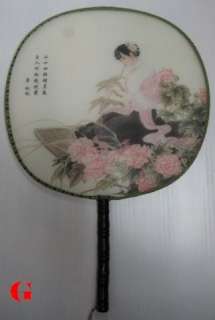 Chinese Classic Beauty silk hand fans Art New  