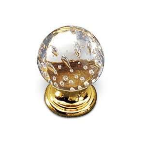 Contemporary inspiration   solid brass 1 diameter bubble knob in bras