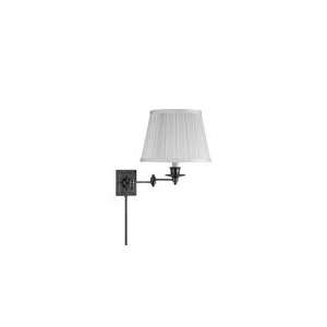 Studio Triple Swing Arm in Antique Nickel with Natural Paper Shade by 