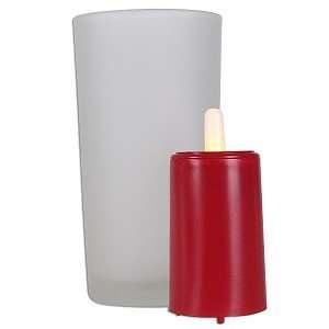  LED Candle with Glass Cup