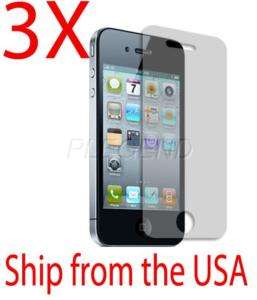 3x Apple iPhone 4 4G Clear Screen Protector LCD Guard  