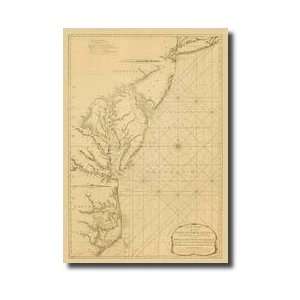    Coastal Chart Of The East Coast Giclee Print