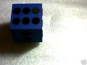 Jumbo Blue Tactile Surfaced Roll Dice For The Blind  