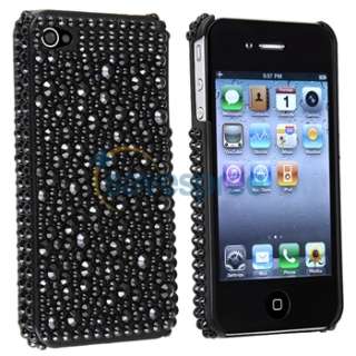 Crystal Bling Diamond Case Cover+Privacy LCD for iPhone 4 s 4s th 4 