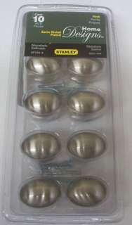 Stanley 824409 Egg Shaped Cabinet Doors and Drawers Knob Satin Nickel 