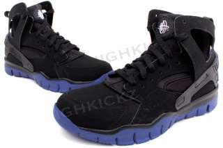 Nike Air Huarache Bball 2012 Black Blue 488054 004 New Running Shoes 