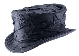 Arronax Lambskin Hat   Low Crown Steampunk Top hat  