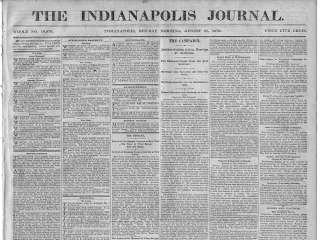 the indianapolis journal august 21 1876 indianapolis th is is an 
