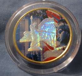 11 Hologram Coin September 11th 2001 Twin Towers World Trade Center 