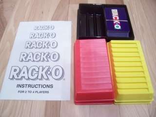 here we have a Racko Board game for sale. The box and game is in good 