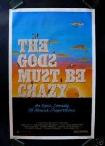 THE GODS MUST BE CRAZY * 1SH ORIG MOVIE POSTER 1984  