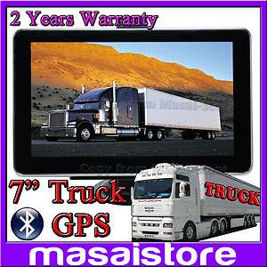 Truck GPS Navigation 4GB AU USA EU+UK Truck Map Bluetooth AV HGV 