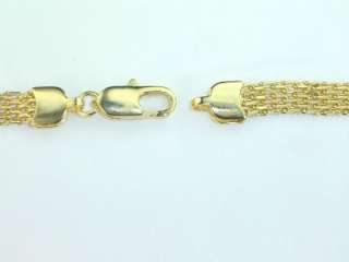 FAMOUS 14K Gold Filled 1/4 inches width WOVEN design 8 length 
