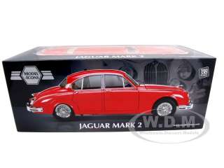 1962 JAGUAR MARK 2 3.8L RED 118 DIECAST CAR MODEL  