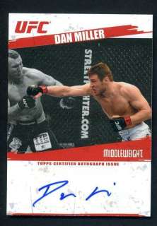 2009 Topps UFC Round 2 Dan Miller Auto Autograph  