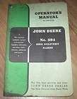 John Deere 594 Side Delivery Rake Operators Manual