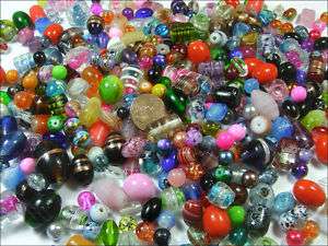WHOLESALE LOT 10 POUNDS ASSORTED LAMPWORK GLASS BEADS  