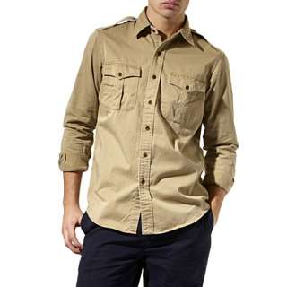 Custom–fit military safari shirt   RALPH LAUREN   Casual   Shirts 