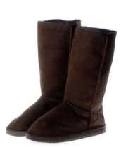   DE & Europe)   Couture Discount Damenstiefel Fell Boots, braun (ST49Q