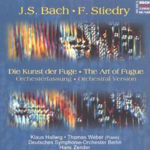 Bach Die Kunst der Fuge, für großes Orchester bearb. Fritz Stiedry 