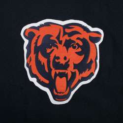 Chicago Bears Navy (Bear Head Logo) Tek Patch Hooded Sweatshirt 