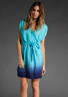 AKIKO Belted V Neck Dress in Dawn 