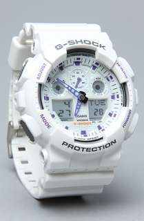 SHOCK The GA100 Watch in White  Karmaloop   Global Concrete 