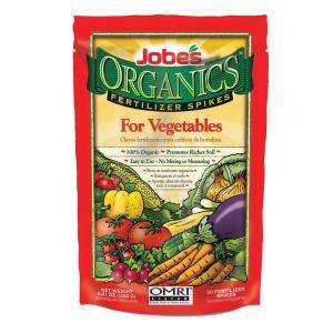Jobes Organics Vegetable Fertilizer Spikes (50 Pack) 6028 at The Home 