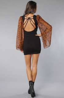 Reverse The Leopard Sleeve Dress  Karmaloop   Global Concrete 