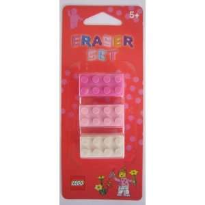Lego Radiergummi Set Eraser Set PINK / GIRL  Spielzeug