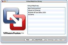 VMWare Fusion v1.1 Mac  Software