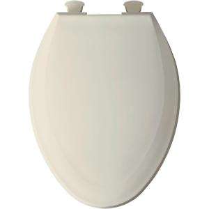 BEMIS Elongated Closed Front Toilet Seat in Biscuit DISCONTINUED 