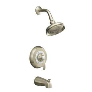    Handle Tub and Shower Faucet Trim Only in Vibrant Brushed Nickel