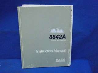 Fluke 8842A Digital Multimeter Instruction Manual  
