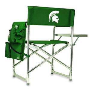 Picnic Time Michigan State University Hunter Green Sports Chair with 