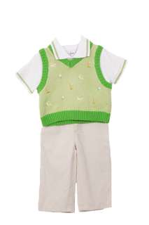 NWT BT Kids Infant Boys 3 pc sweater vest set 091939837898  