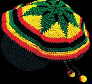 Long Beanie Mütze Slouch Rasta Reggae Jamaika Afrika  