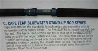 CAPE FEAR Bluewater Series Rod   STAND UP SERIES   RARE High End 