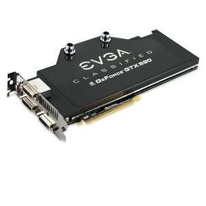 EVGA 03G P3 1599 AR GeForce GTX 590 (Fermi) Classified Hydro Copper 