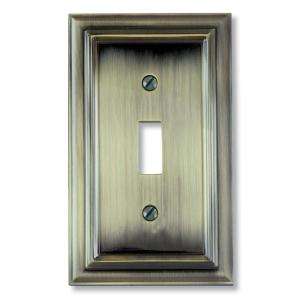   Gang Brushed Brass Toggle Wall Plate 94TBB 